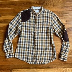 River Island Yellow & Black Plaid Shirt